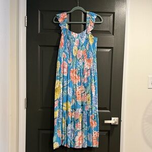 Loft Floral Midi/Maxi Dress